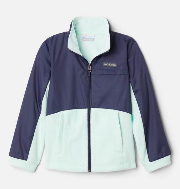 Columbia Benton Springs Fleece Jacket Blue For Girls NZ79312 New Zealand